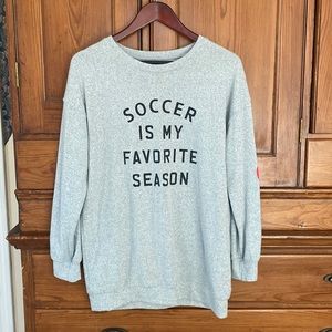 Soccer Sweatshirt w heart detail